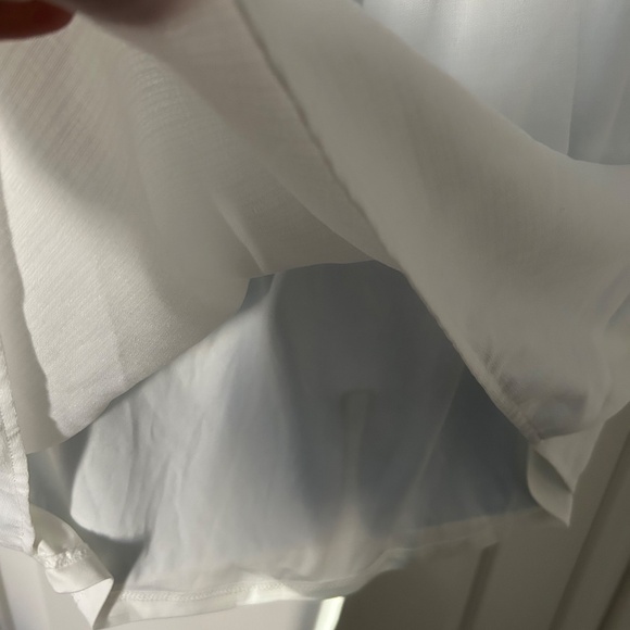 JACK White Short midi Ruffled Top Dress for summer- Size XS - Picture 5 of 6